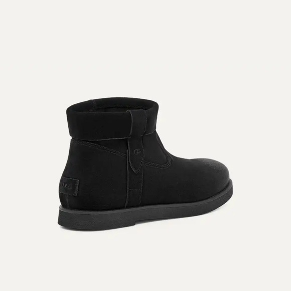 NWOT - UGG Josefene Cuff Boots- Black Suede Leather - size 8.5 - Picture 4 of 13